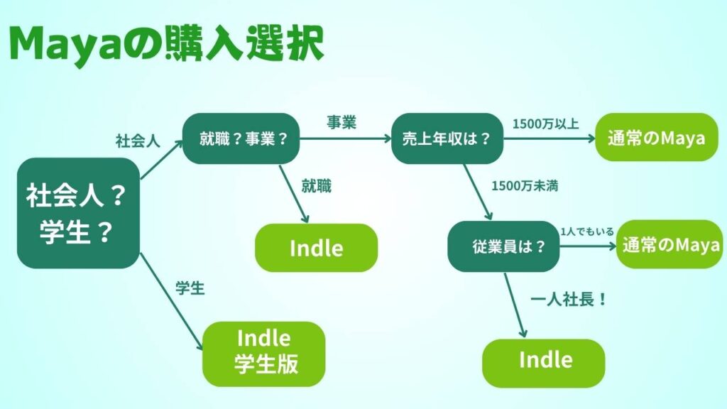 Mayaの購入経路図